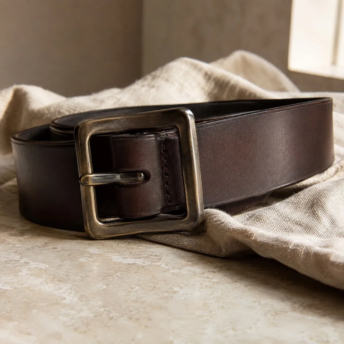 Marsett soft waist belt in espresso